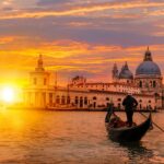 sunset in venice